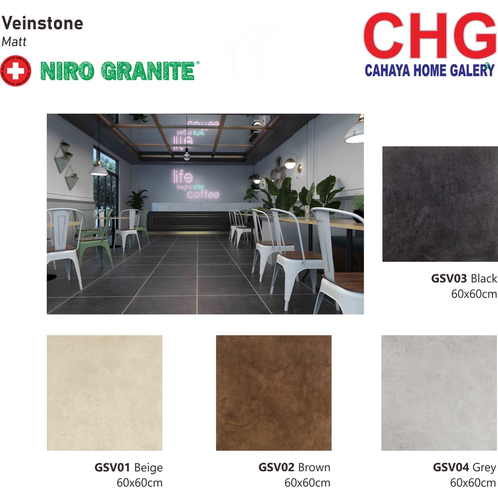 Jual Niro Granite 1st Grade Veinstone 60x60 Shopee Indonesia