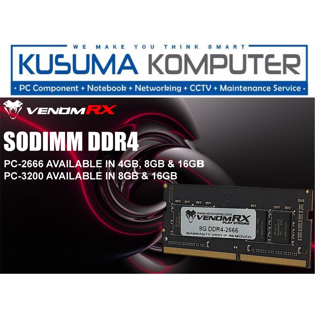 Jual Venomrx Ram Sodimm Gb X Ddr Ram Laptop Shopee Indonesia