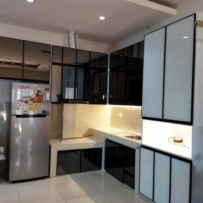 Jual Kitchen Set Aluminium+Frame Kaca Kombinasi | Shopee Indonesia