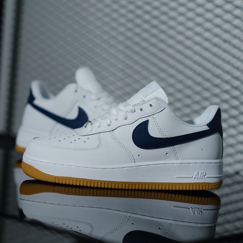 Jual NIKE AIR FORCE 1 LOW NAVY WHITE GUM ORIGINAL BARCODE TEMBUS ...