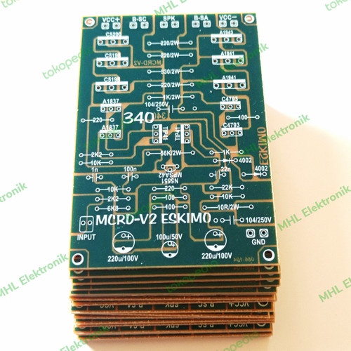 Jual PCB Driver Power Amplifier Mono MCRD V2 Eskimo Type 340 Low Sub ...