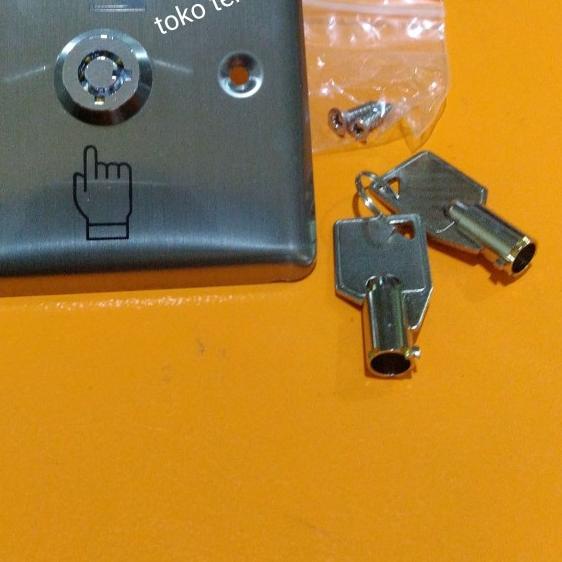Jual Exit Button Stainless With Key | Kunci Tombol Saklar Besar ...
