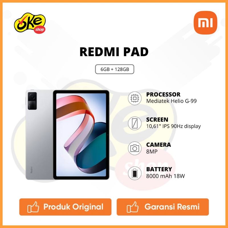 Jual XIAOMI REDMI PAD 2022 (6GB/128GB) - Tablet - Garansi Resmi XIAOMI ...