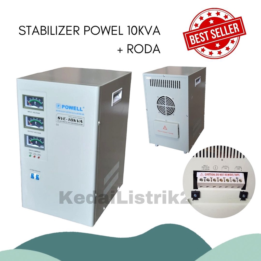 Jual Stabilizer Listrik Powell Phase Va Kva Dengan Roda