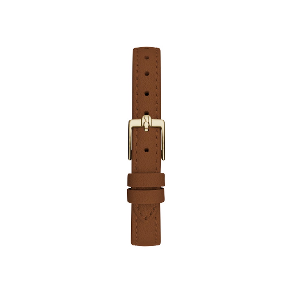 Furla Cosy Brown Genuine Leather Strap Watch