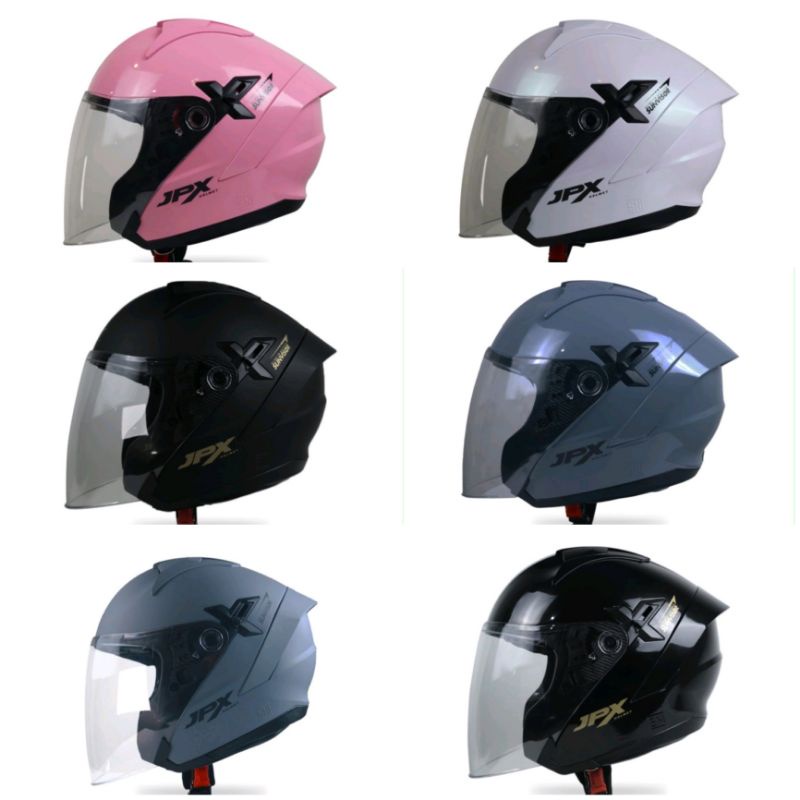 Jual Helm Half Face Double Visor Model Terbaru JPX Nova X Murah SNI