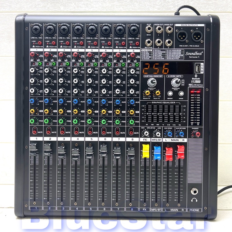 Jual Power Mixer Soundbest Fortune 1 Original 8 Channel Bluetooth USB