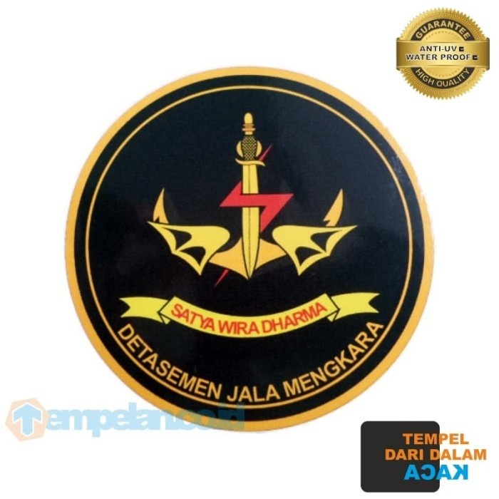 Jual Stiker Denjaka Tni Al Tempel Dalam Kaca Shopee Indonesia