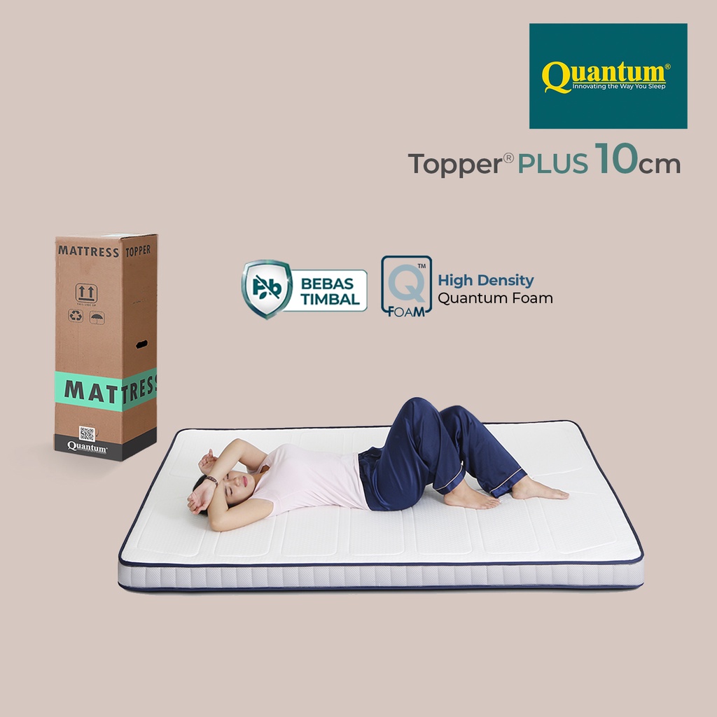 Jual Quantum Mattress Topper Plus 10cm Kasur Busa Springbed Spring