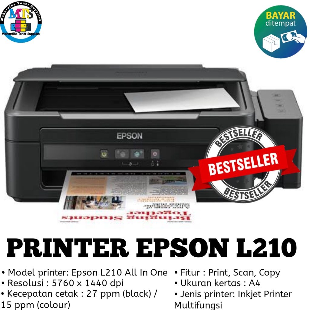Jual Printer Epson L210 (print,scan,copy) Shopee Indonesia