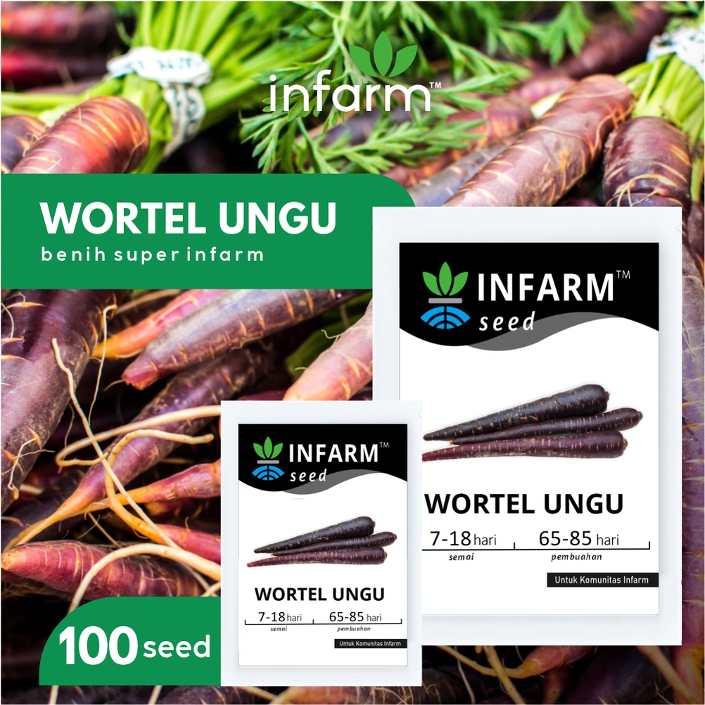 Jual Infarm Benih Bibit Biji Super Wortel Ungu Shopee Indonesia