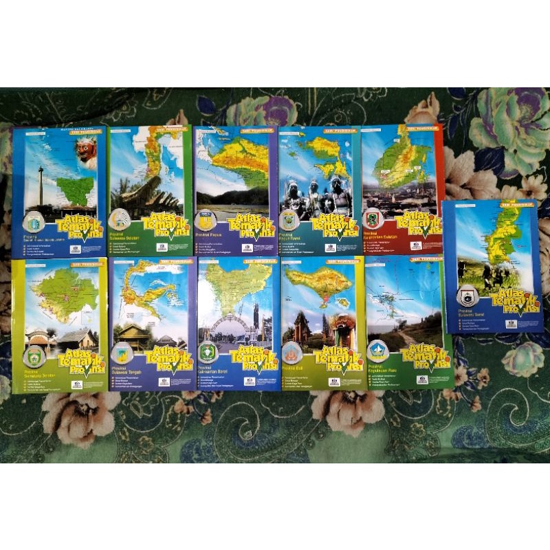 Jual BUKU ORIGINAL ATLAS TEMATIK 34 PROVINSI PETA KALIMANTAN BARAT ...