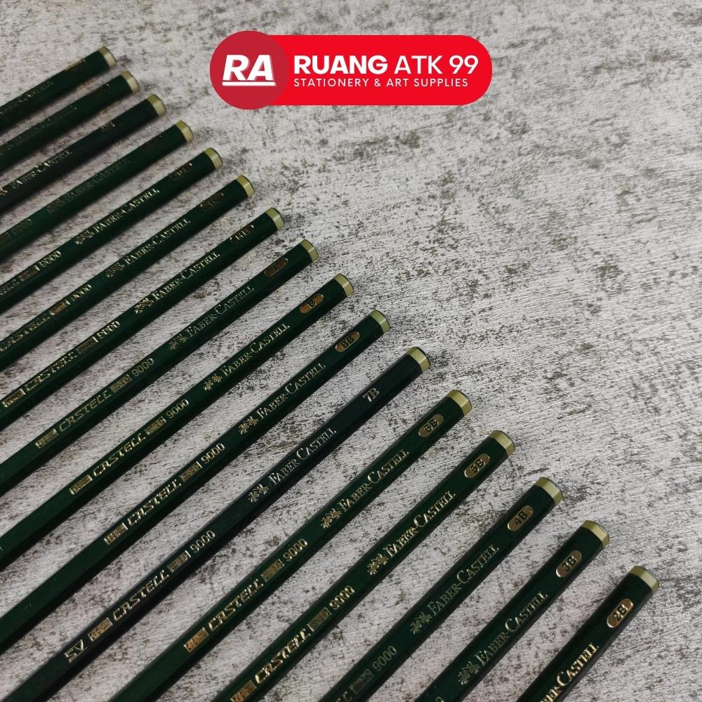 Jual Pensil Gambar Pensil Komputer Faber-Castell 9000 Drawing Pencil