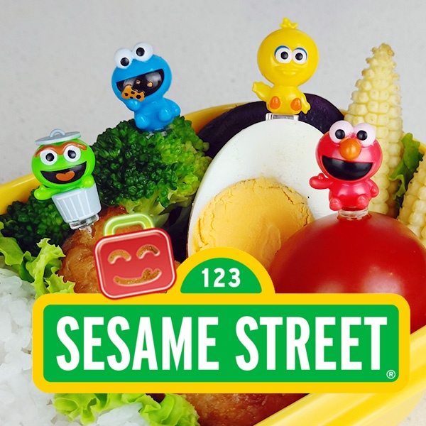 Jual CUTE Bento Food Pick Sesame Street Elmo Picks Tusukan Garpu