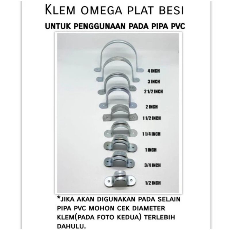 Jual Klem Besi Untuk Pipa Air PVC @ 2