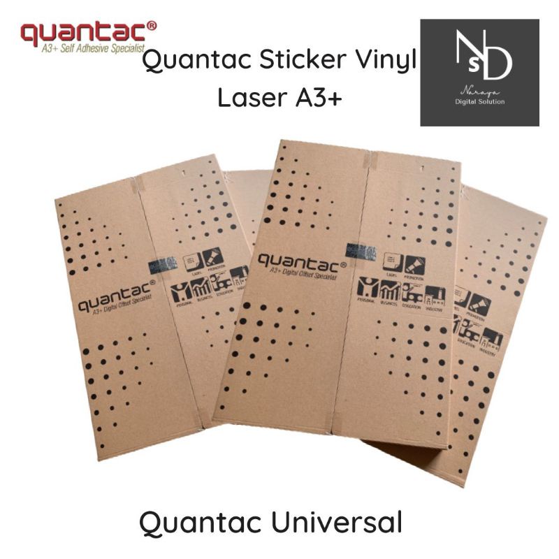 Jual Quantac Sticker Vinyl Laser A3 Quantac Stiker White Gloss White Matte Transparan 4891