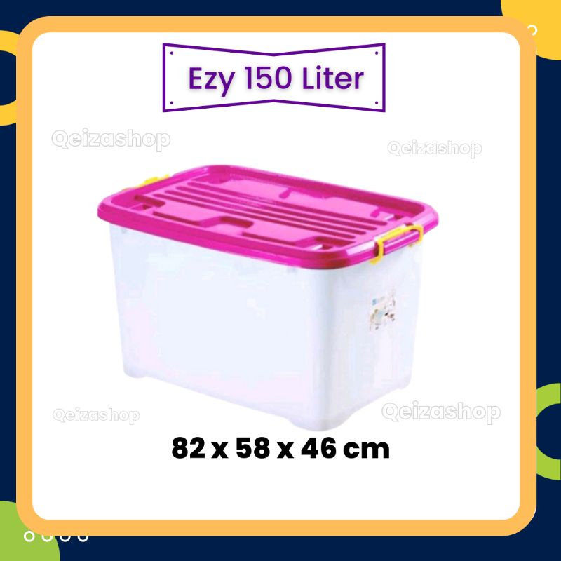 Jual DISKON CONTAINER BOX EZY CB 150 LITER KOTAK/TEMPAT PENYIMPANAN ...