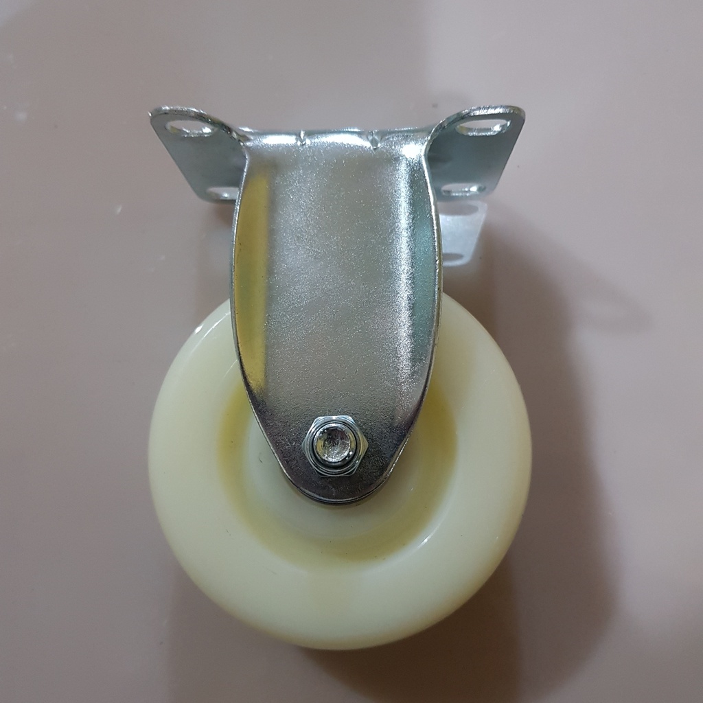 Jual Roda nilon 5 inch taiwan ball bearing ( rigid ) | Shopee Indonesia