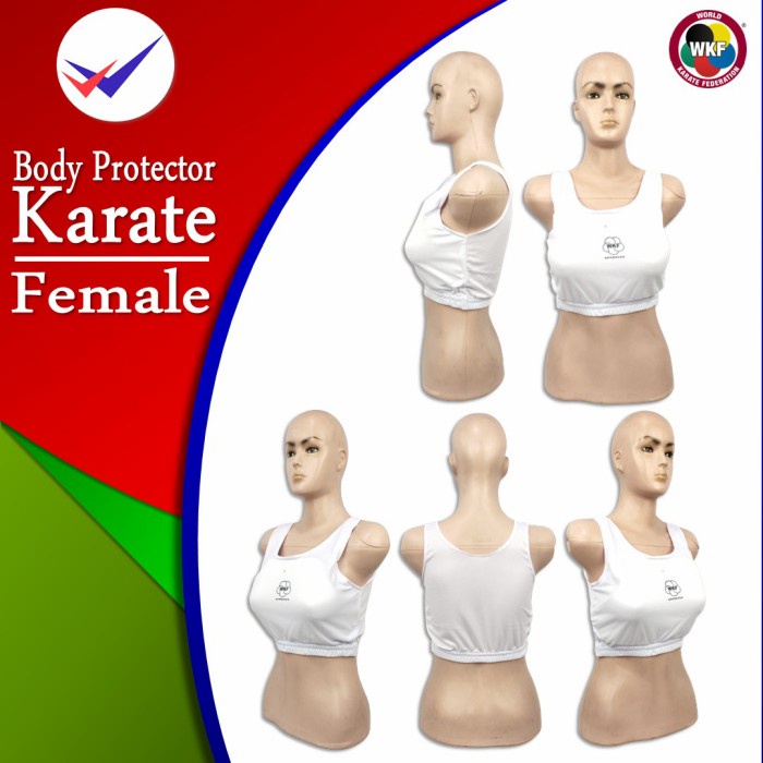 Jual Beladiri Pelindung Dada Wanita Karate Chest Protector Female Body ...