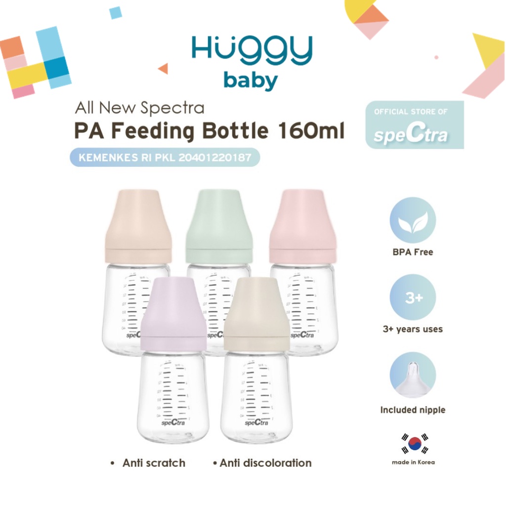 Jual Spectra Baby Bottle PA 160ml Wide Neck | Botol Susu PA | Shopee ...