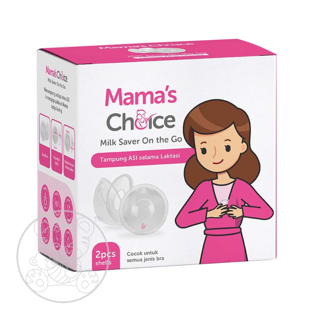 Jual Mama's Choice Breast Milk Collection Shells Penampung ASI 2pcs ...