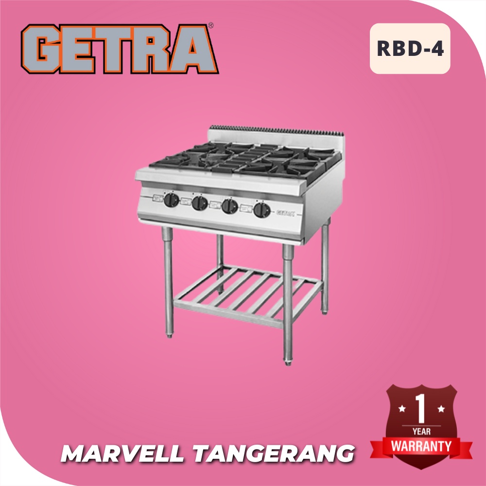 Jual GAS OPEN BURNER GETRA RBD 4 KOMPOR STANDING 4 TUNGKU ORIGINAL Shopee Indonesia