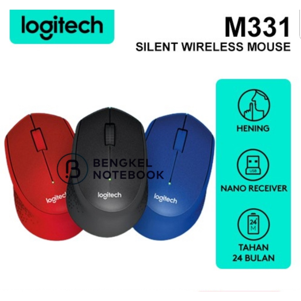 Jual Mouse Wireless Logitech M331 Silent Click | Shopee Indonesia