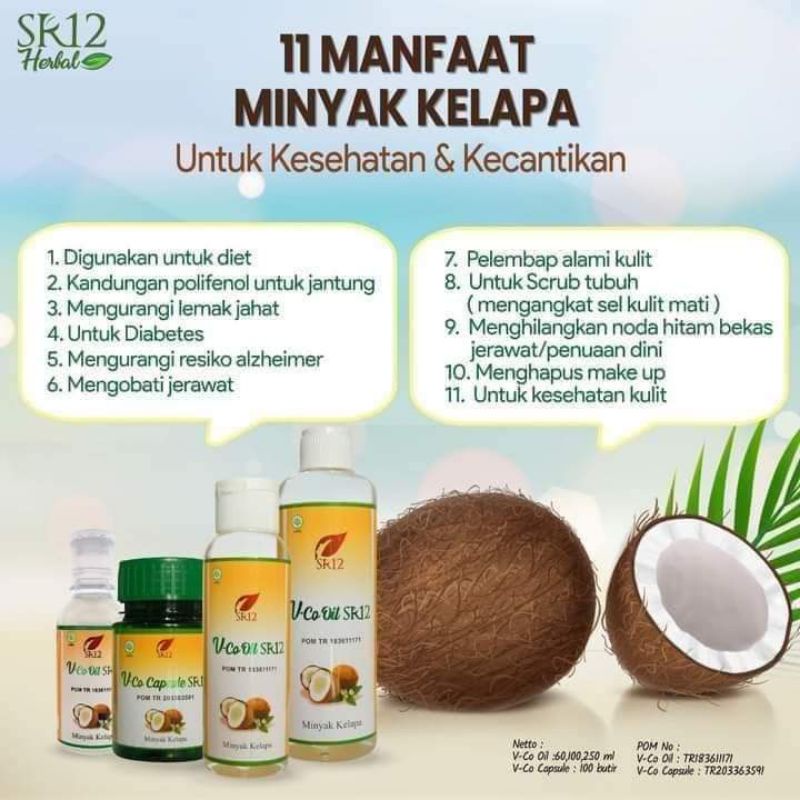 Jual Imun Booster Minyak Kelapa Murni Vco Sr Ori Virgin Coconut Oil Shopee Indonesia