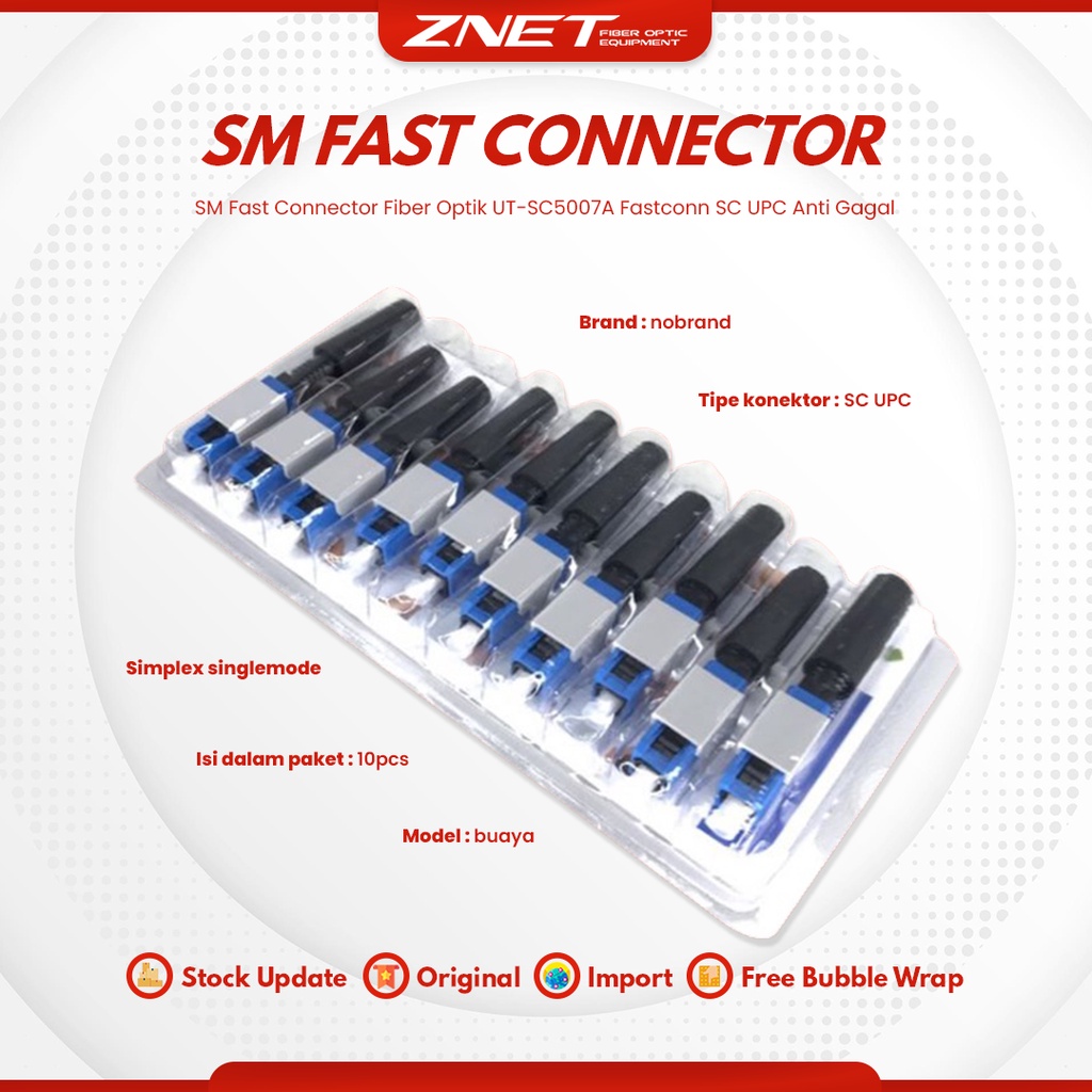 Jual SM Fast Connector Fiber Optik UT-SC5007A Fastconn SC UPC Anti ...