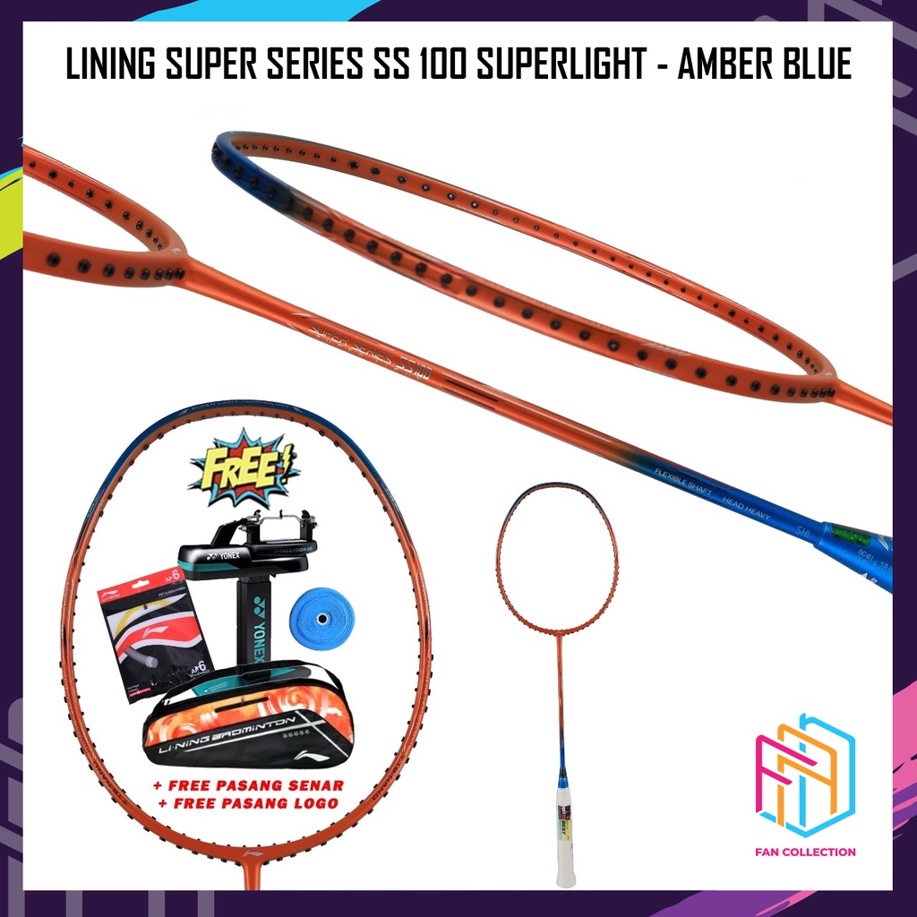Jual LINING Super Series Ss 100 Superlight Raket Badminton Original ...