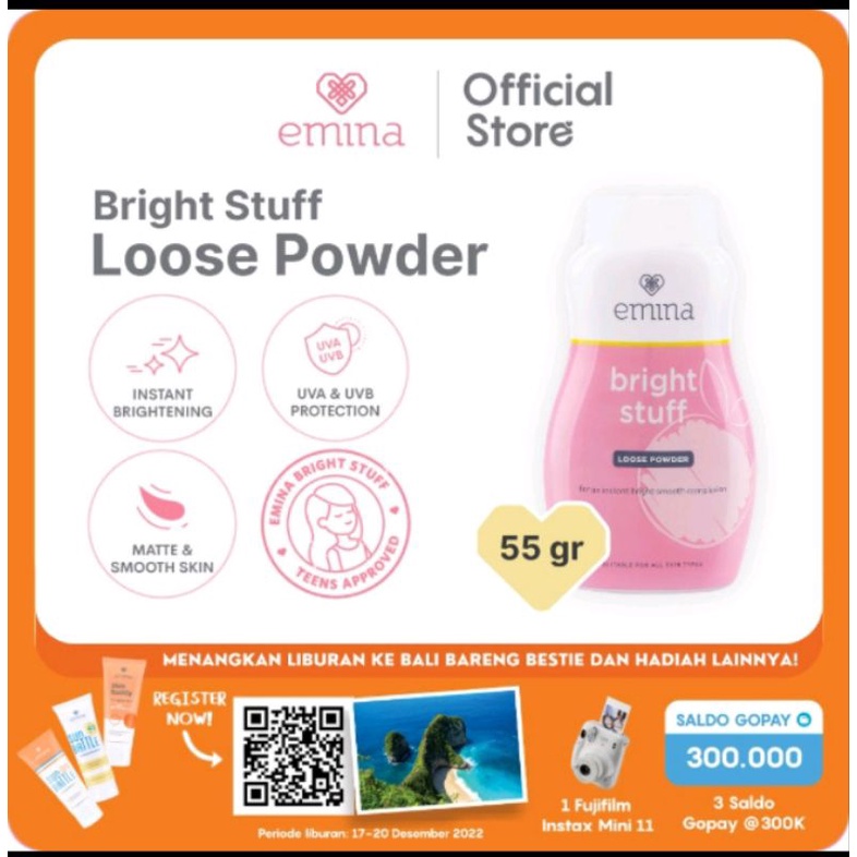 Jual Emina Bright Stuff Loose Powder | Shopee Indonesia