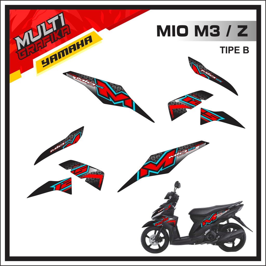 Jual Stiker Sticker Striping Motor Mio M3 125 z | Shopee Indonesia