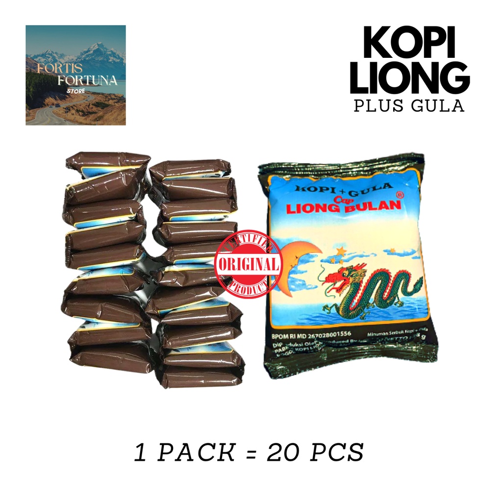 Jual Kopi Liong Plus Gula 20 Sachet Khas Bogor Shopee Indonesia