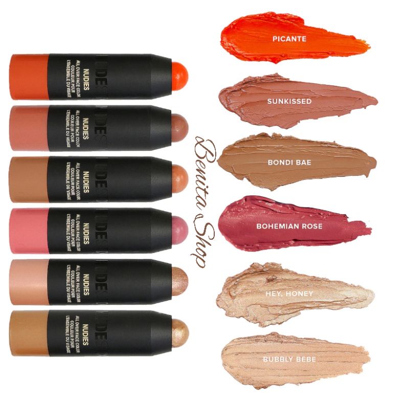 Jual Nudestix Nudies Matte Blush & Bronze Mini Sweet Peach Peony / Bohemian Rose / Sunkissed