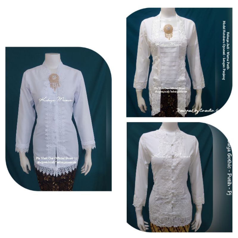 Jual Kebaya Encim Bordir. Kebaya Encim Modern. Kebaya Encim Datar ...