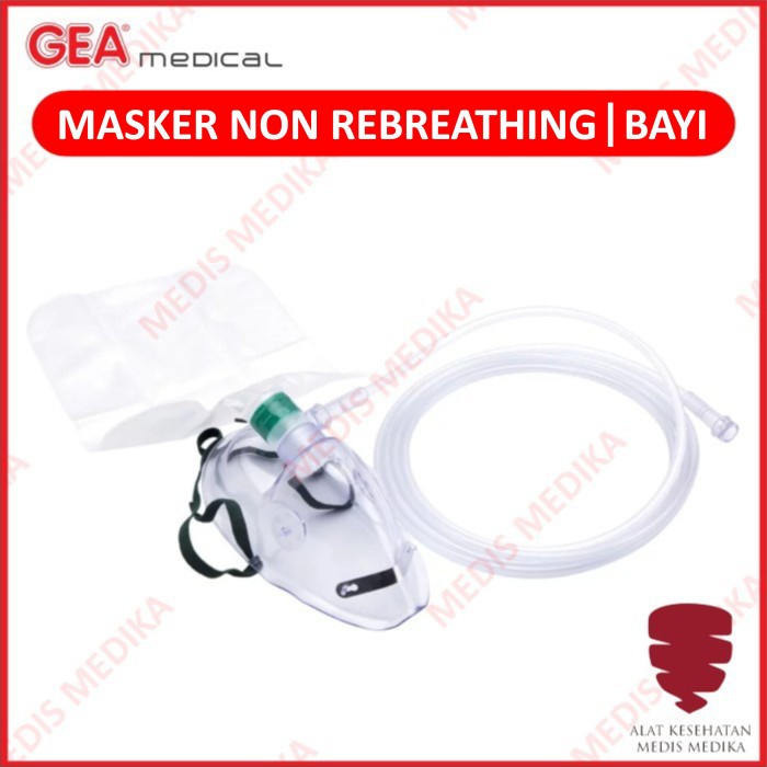 Jual Masker Oksigen Non Rebreathing GEA Baby Oxygen Mask Kantong Bayi ...