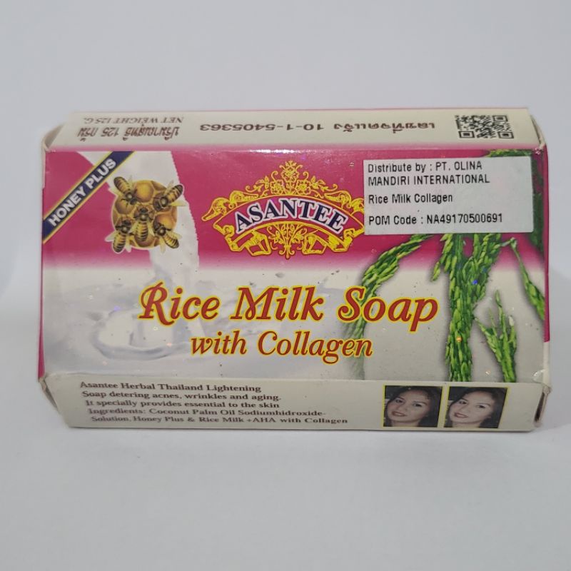 Jual Sabun ASANTEE THAILAND ORIGINAL 125 gr Pepaya Rice Milk Collagen