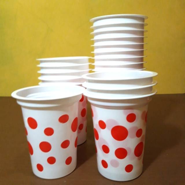 Jual Gelas plastik cup bola-bola 200ml 1 DUS ISI 2000 PCS | Shopee ...