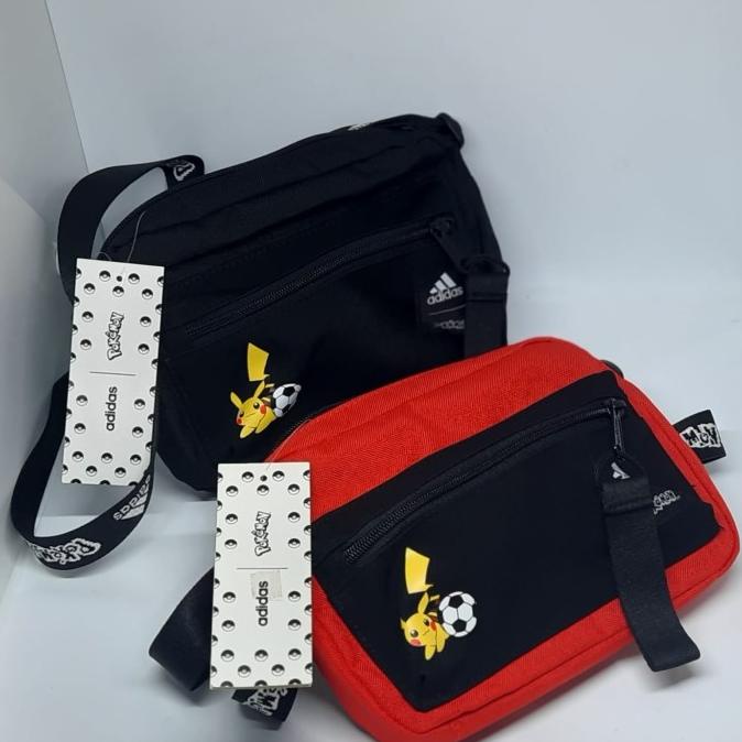 SLING BAG ADIDAS POKEMON ORGANIZER UNISEX ORIGINAL BLACK