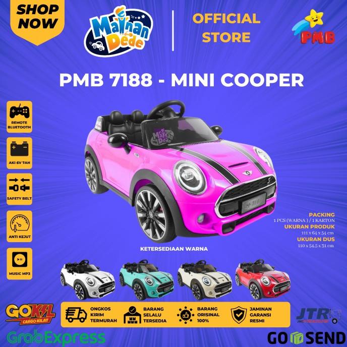 Jual KHUSUS GOJEK Mainan Anak Mobil Aki PMB 7188 Mini Cooper Mortein M ...