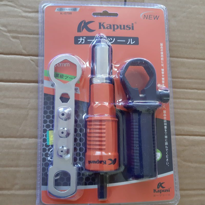 Jual Adaptor tang rivet gagang KAPUSI JAPAN tang rivet bor listrik ...