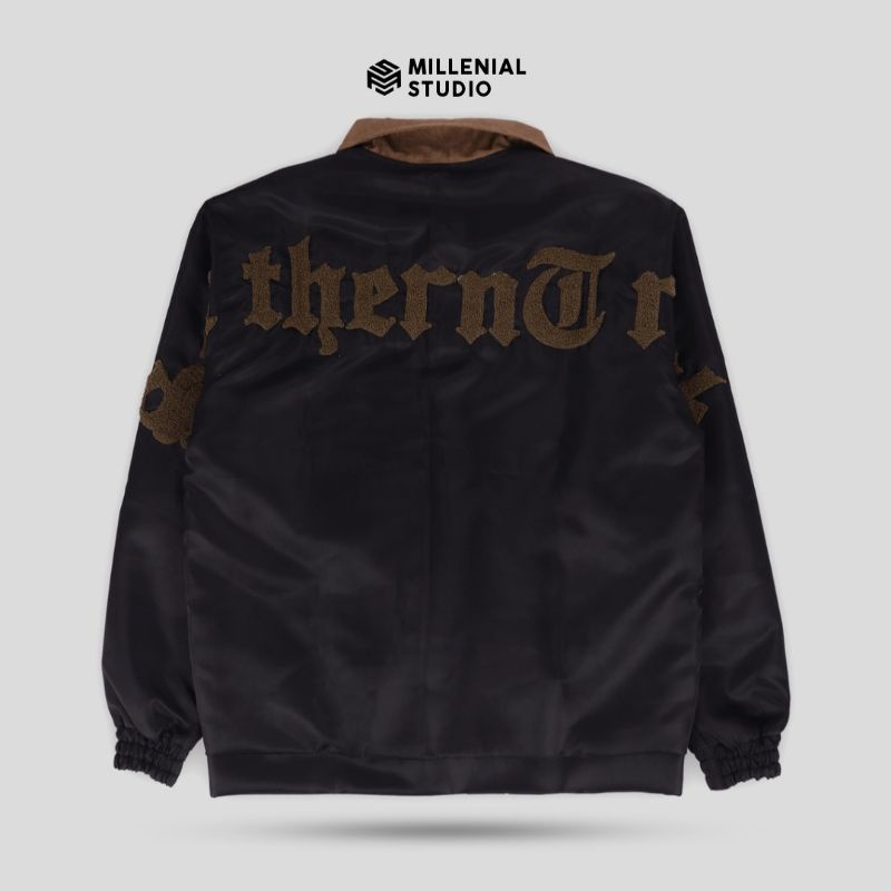 Jual HARRINGTON PRIDE SOUTHERNTRACK | JAKET BLACK BORDIR HANDUK 