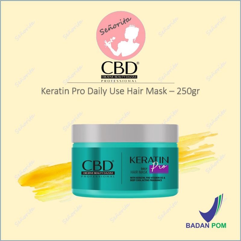 Jual CBD Professional Keratin Pro Daily Use Hair Mask (Masker Rambut ...