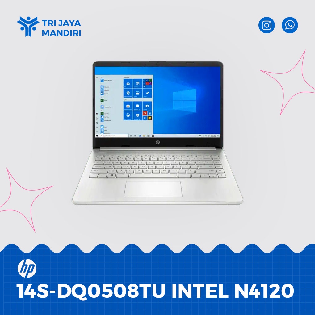 Jual Laptop Hp 14s Dq0508tu Intel Celeron N4120 Ram 4gb Ssd 256gb Windows 11 Ohs Shopee 0129