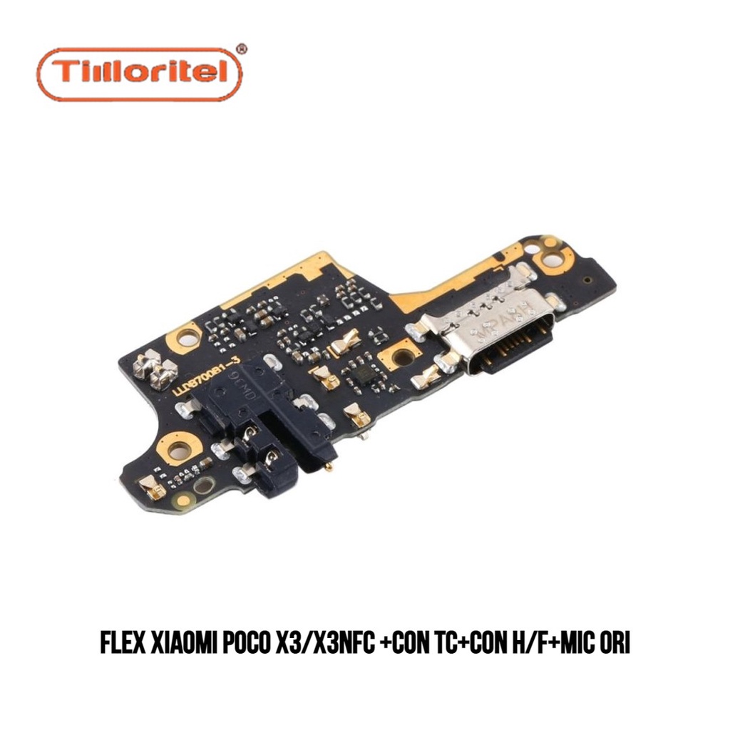 Jual FLEXIBLE XIAOMI POCO X3/X3NFC +CON TC+CON H/F+MIC ORI | Shopee ...