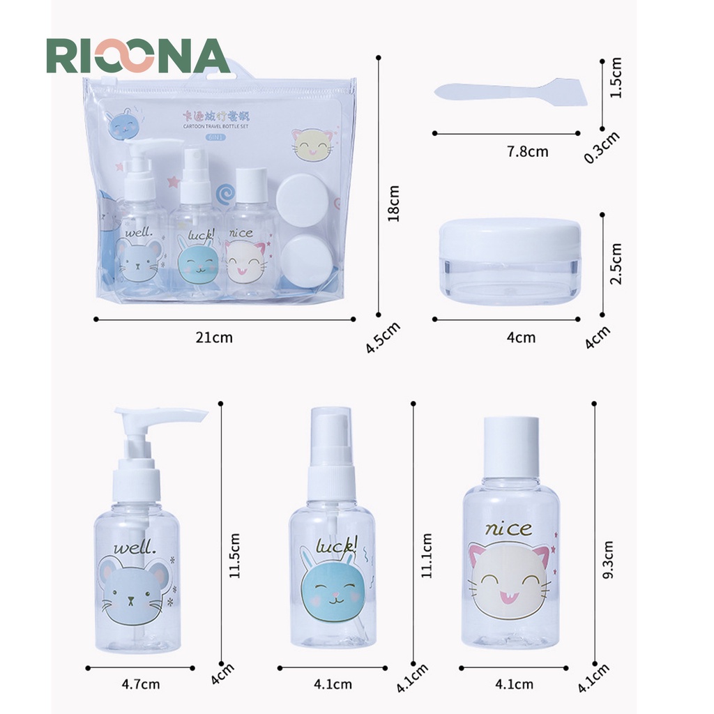 Jual Botol Travel Set Isi 6 pcs Toiletries Kit Set | Shopee Indonesia