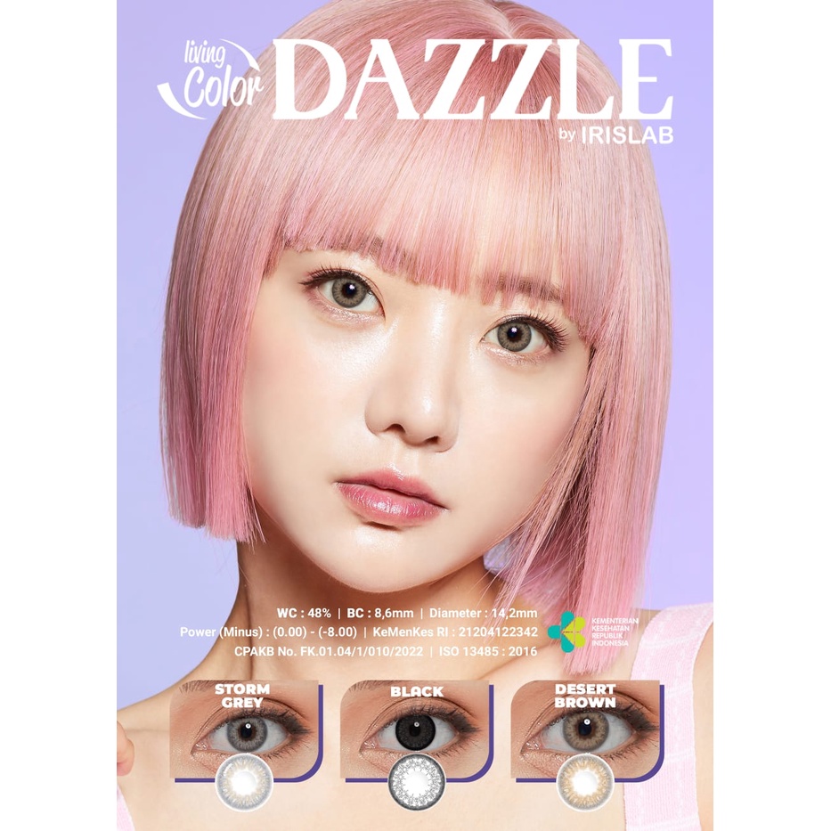 Jual Softlens Warna Irislab Dazzle Diameter 14 2 Mm Ukuran Normal S D