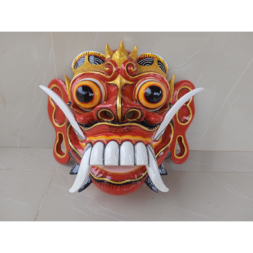 Jual Topeng Tapel Rangda Leak Warna Merah Hitam Prada Cat Bagus Khas ...