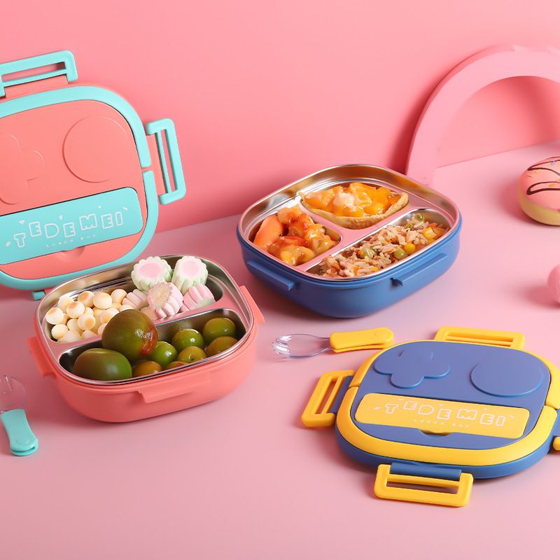 Jual Lunch box anak anti tumpah Kotak makan anak stainlees kids lunch