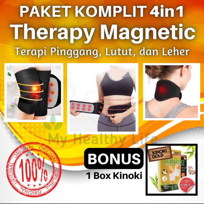 Jual Korset Sabuk Terapi Pemanas Pinggang Lutut Leher Tourmaline ...